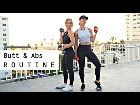 Best Butt and Abs Workout Routine! | Ashley Nichole Video