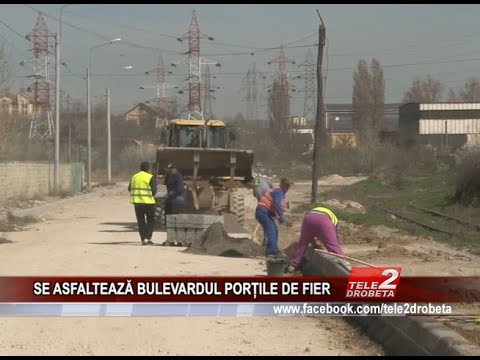 SE ASFALTEAZĂ BULEVARDUL PORȚILE DE FIER