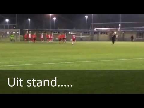 Robin Blokhuijs scoort tegen Montfoort JO19-1