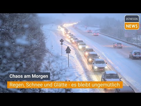 REGION: Everything comes to a standstill - snow chaos in East Hesse: highways closed, public tran...