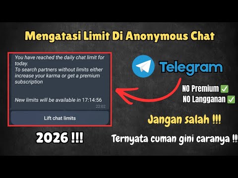 How to Overcome Limits in Anonymous Chat on Telegram | Without Premium 2026