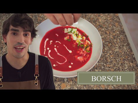 "Blood Bath" Borsch, Hard-Boiled Egg