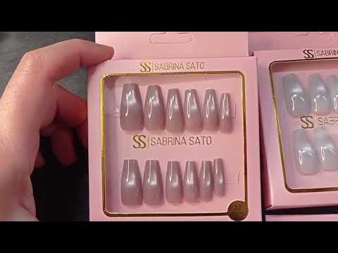 UNHA POSTIÇA AUTOCOLANTE BAILARINA SABRINA SATO COM 12 UN