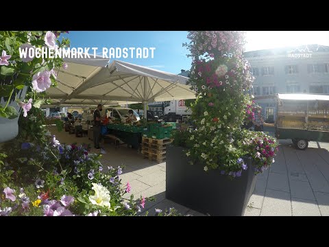 Der Wochenmarkt em Radstadt - produtos frescos da região Standbetreibern & Höfen