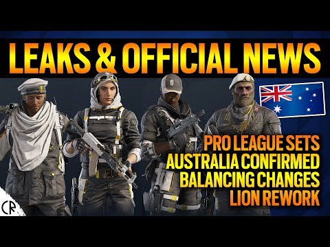 New Pro League Sets, Australia Confirmed & Lion Rework - 6News - Tom Clancy's Rainbow Six Siege