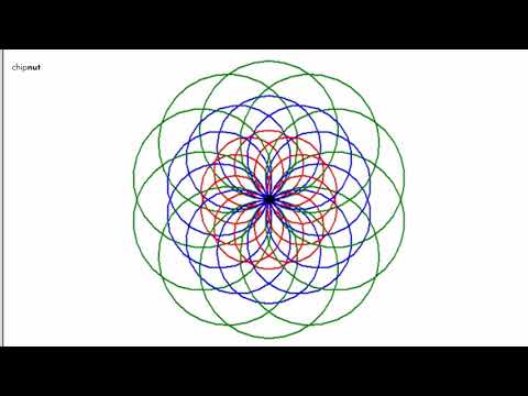 Colourful Rosette Python Programming Graphics Coding