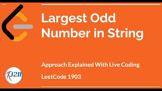 YouTube video 'Largest Odd Number in String - LeetCode 1903 - Solution Explained'