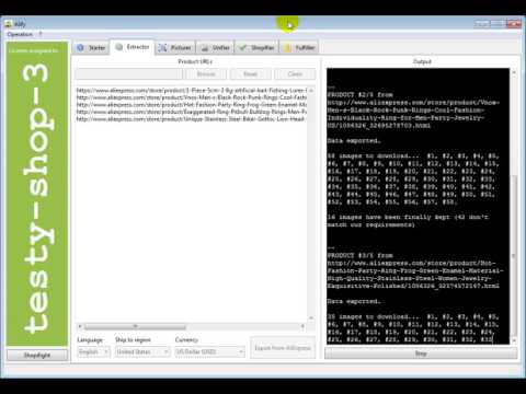 Alify 1.0 for Windows - Extractor extracts products from AliExpress