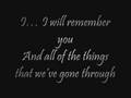 I Will Remember You- Ryan Cabrera