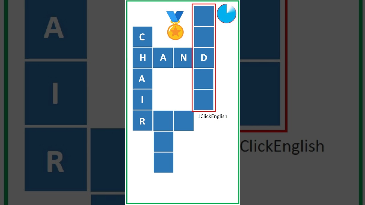 #crosswordpuzzles #englishquiz #1clickenglish#brainteaser#puzzle #puzzlegame#kid #riddle#learning01