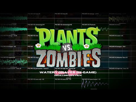 Watery Graves (In-Game) - Plants vs. Zombies Soundtrack (Oscilloscope View)