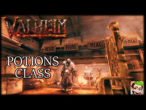 Valheim - Potions Class - Cauldron, Fermenter And Mead Tutorial