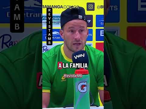 Luciano Pons habló del respaldo del equipo al DT Leonel Álvarez tras la derrota contra Santa Fe.