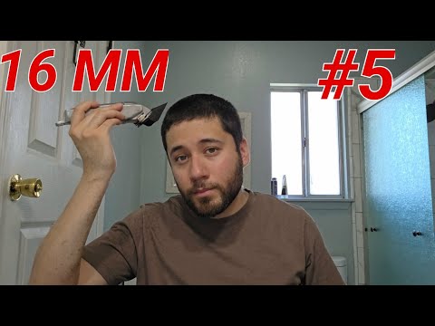 Number #5 Clipper Guard Buzz Cut All Over | Haircut Tutorial 16 mm