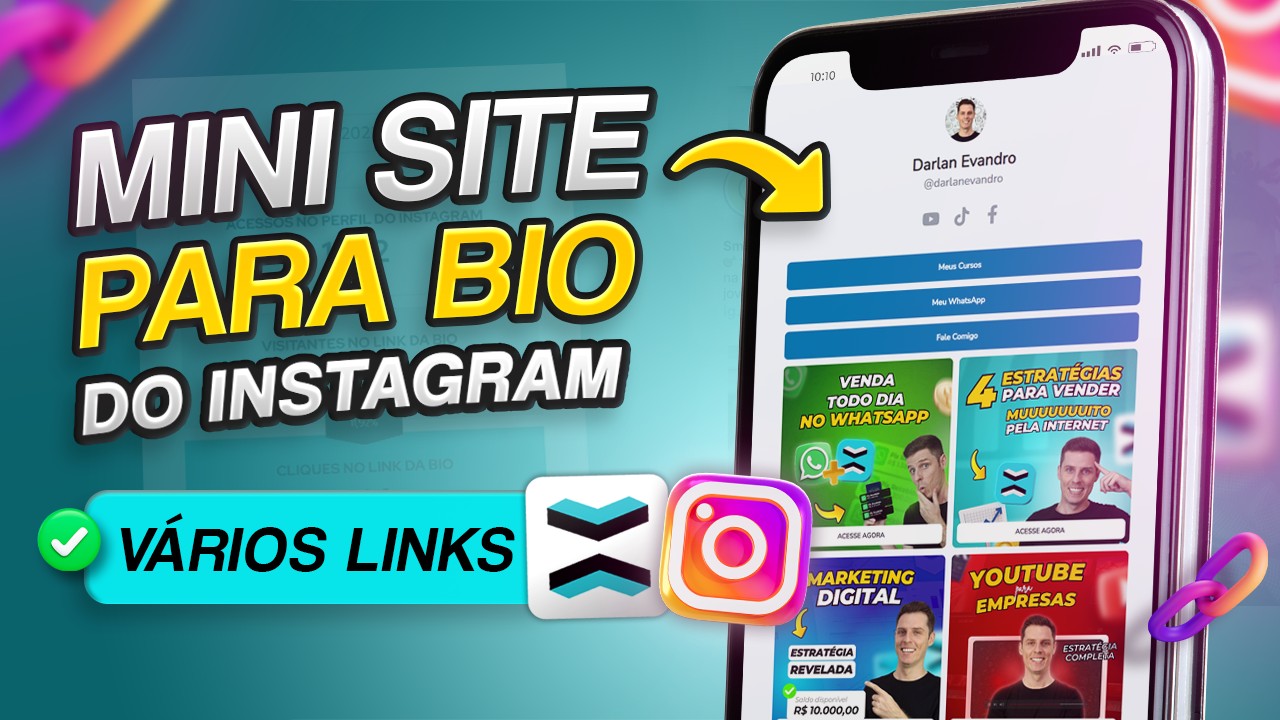Como colocar vários links na bio do Instagram para VENDER MUITO + Bônus IA