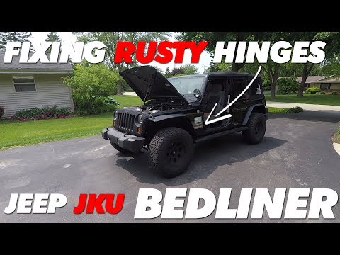 Fixing Rusty Hinges on My Buddy's JKU