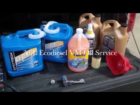 3.0l Ecodiesel oil change complete service