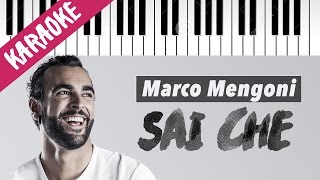 Marco Mengoni | Sai Che | Karaoke Piano con Testo