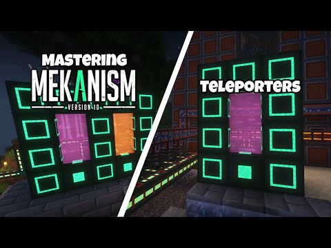 Mastering MEKANISM 10 Ep 8 Teleporters | Minecraft 1.20.1