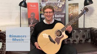Video thumbnail for Taylor 814ce Grand Auditorium Electro Acoustic, V-Class | Demonstration And Reasons To Buy by Rimmers Music