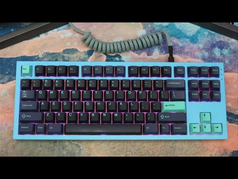 NK87 Aluminum Edition Keyboard Build: GMK Hammerhead Dark, lubed Glorious Pandas