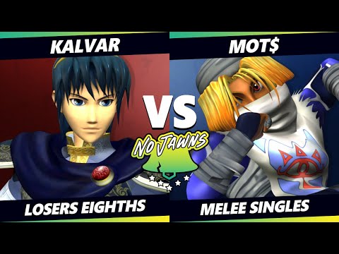No Jawns 3 Top 8 - Kalvar (Marth, Sheik) Vs. Mot$ (Sheik) Smash Melee - SSBM