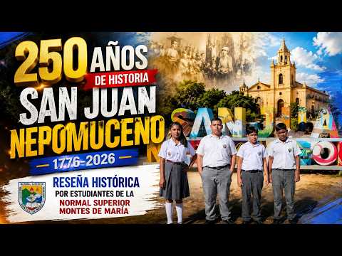 250 Años de Historia | Estudiantes reviven la fundación de San Juan Nepomuceno, Bolívar