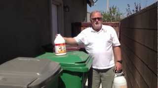 How to remove odors from trash cans
