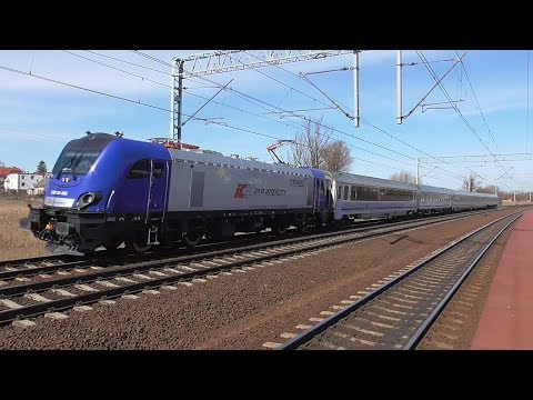 Griffin E4DCUd-005 z EIC pędzi przez SKOWARCZ | PKP IC | 07.04.2018