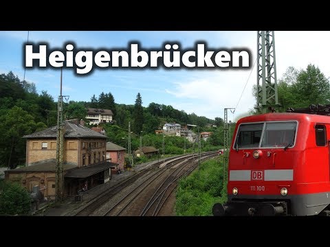 Abschied von der Spessartrampe - Zugverkehr im Bahnhof Heigenbrücken am 3. Juni 2017