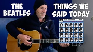 Things we said today - The Beatles - Guitar Lesson