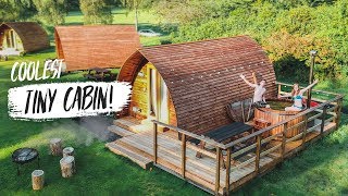 Epic GLAMPING in SCOTLAND! - Tiny Home Tour + DELICIOUS Barbecue Breakfast (Fife, Scotland)