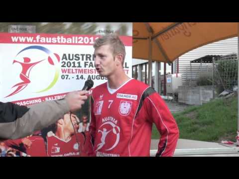 Herren Faustball EM 2010 Ermatingen - Interview Siegfried Simon nach Halbfinalsieg