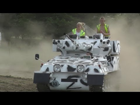 Norwegian CVRT Scimitar in Action - Inc Slow Motion Sequence