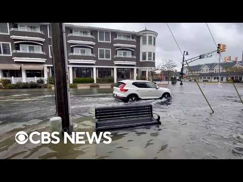 Watch: Videos show aftermath of nor'easter as streets flooded, events cancelled