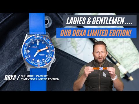 Ladies & gentlemen, drum roll...! It's the Time+Tide x DOXA SUB 600T 'pacific' Limited Edition