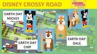 Disney Crossy Road Earth Day Bundle (Earth Day Mickey, Earth Day Chip, Earth Day Dale)