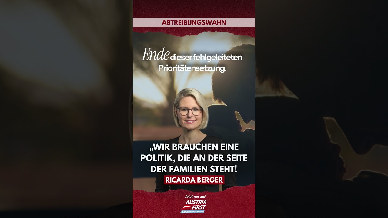 Wir brauchen eine Politik, die an der Seite der Familien steht! - Ricarda Berger