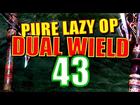 Skyrim Pure Lazy OP Dual Wield Walkthrough Part 43: Frostmere Crypt, Fort Dunstadt