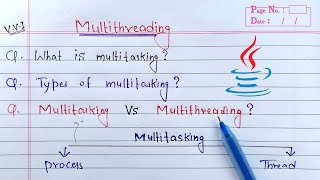 Multithreading in Java (hindi) | Multitasking vs Multithreading