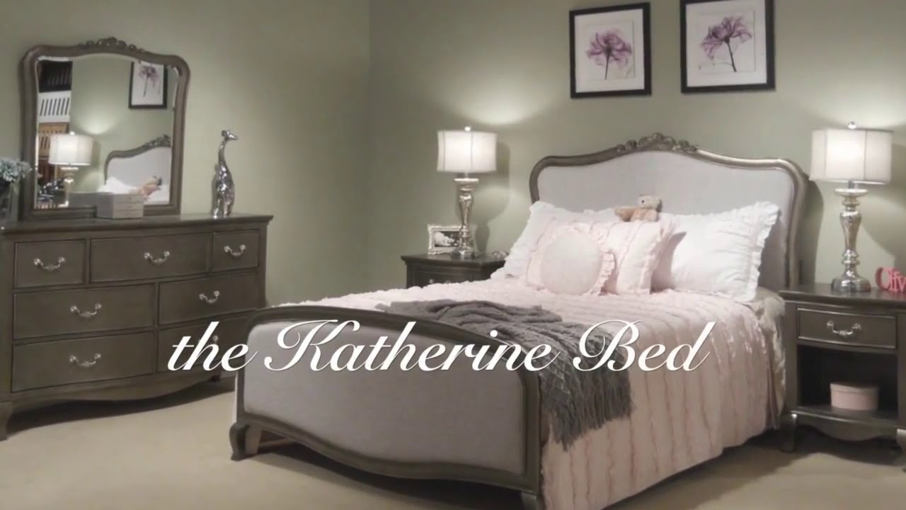 Kensington Antique Silver Charlotte Youth Panel Bedroom Set With Storage