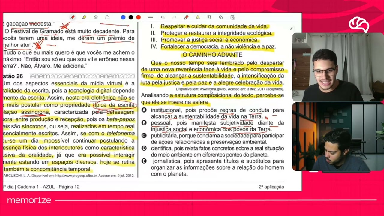 Resolução em Vídeo — Questão 27 ENEM 2020 PPL