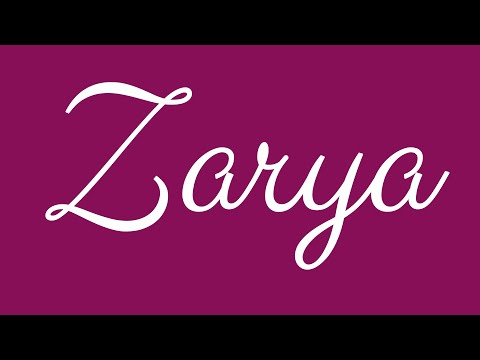 Learn how to Sign the Name Zarya Stylishly in Cursive Writing