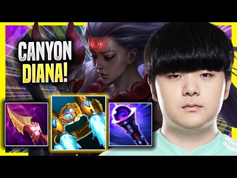 CANYON IS READY FOR DIANA! - DK Canyon Plays Diana JUNGLE vs Hecarim! | Season 2022