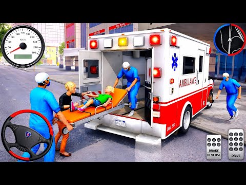 Ambulance City Rescue Simulator - 911 US Emergency Drive Full Speed 🚨🚑 (Android Gameplay)