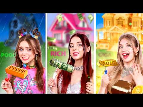 Fakir vs Zengin vs Çok Zengin Gizli Oda! Okulda Gizli Bir Oda İnşa Ettik