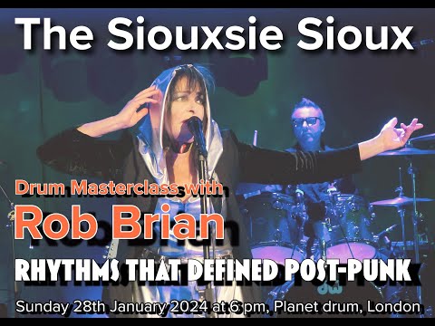 Thumbnail for Robert Brian - The Siouxsie Sioux Drum Masterclass at Planet Drum, London! by Kenny Morris