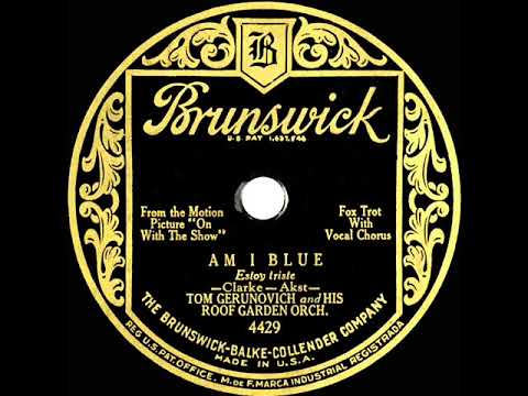 1929 Tom Gerun - Am I Blue (Jimmy Davis, vocal)