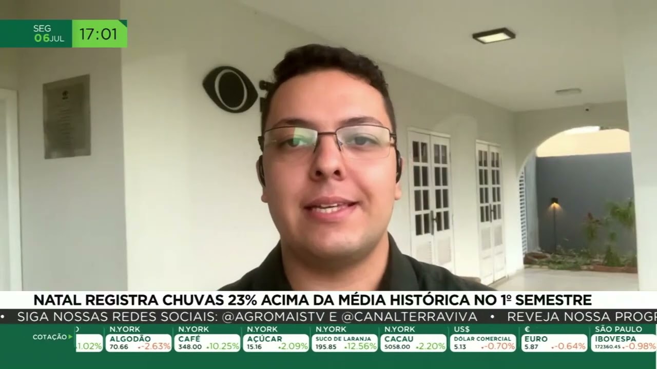 Natal registra chuvas 23% acima da média histórica no 1º semestre