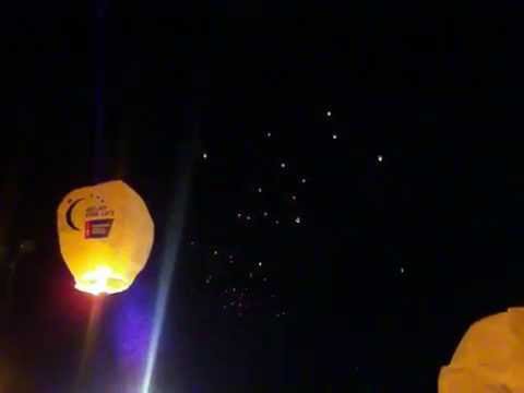 Sky Lantern Ceremony Relay for Life of Jones County, MS 2013